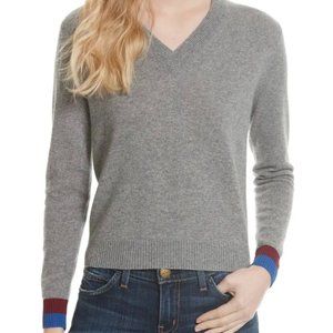 Kule Cashmere Blend V Neck Sweater